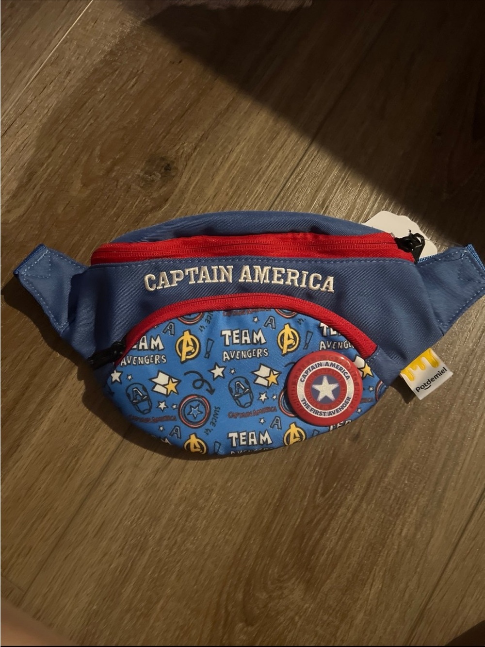 Disney Captain America Blue and Red Kids Waist Bag